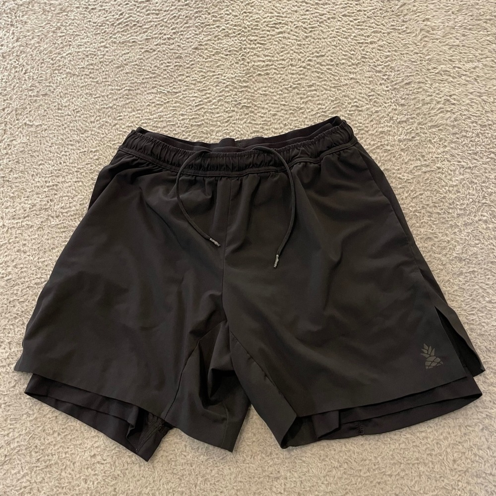 Chubbies The Ultimate Training 2-in-1 Shorts Mens Small Black 5.5" Inseam Lined